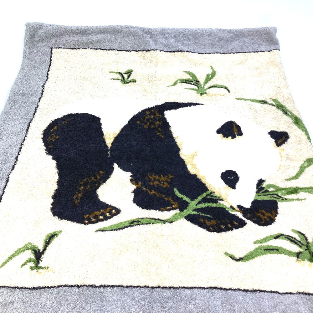 HERMES Panda Beach Towel/Bath Towel, Cotton, Unisex, Gray