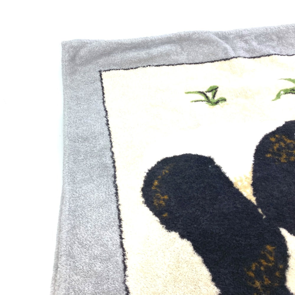 HERMES Panda Beach Towel/Bath Towel, Cotton, Unisex, Gray