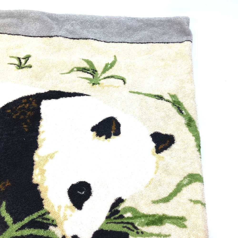 HERMES Panda Beach Towel/Bath Towel, Cotton, Unisex, Gray
