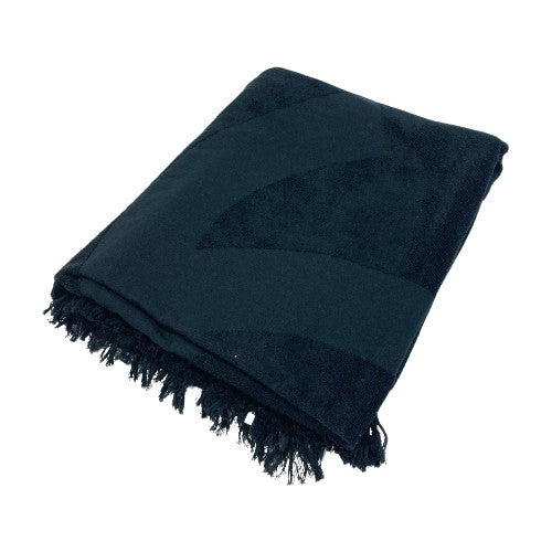 CHANEL CC ココマーク ビーチタオル タオル インテリア ブランケット コットン レディース ブラック - brandshop-reference