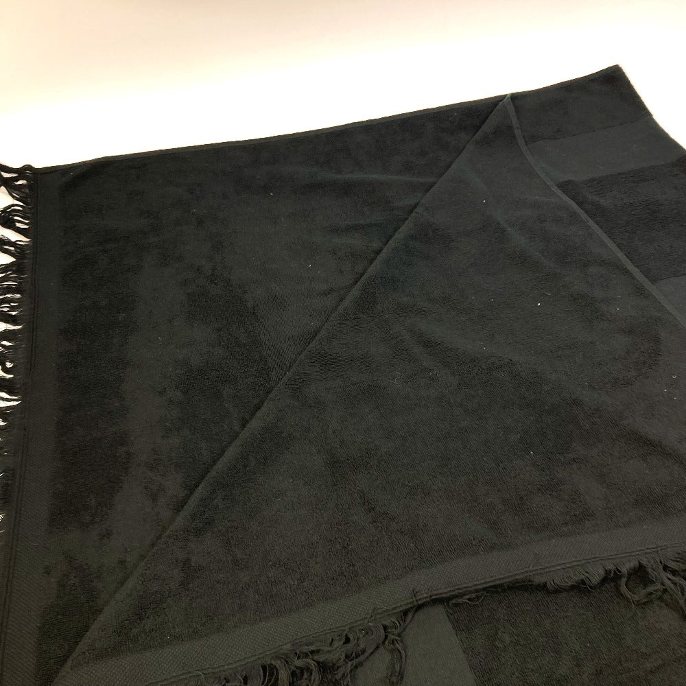 CHANEL CC ココマーク ビーチタオル タオル インテリア ブランケット コットン レディース ブラック - brandshop-reference