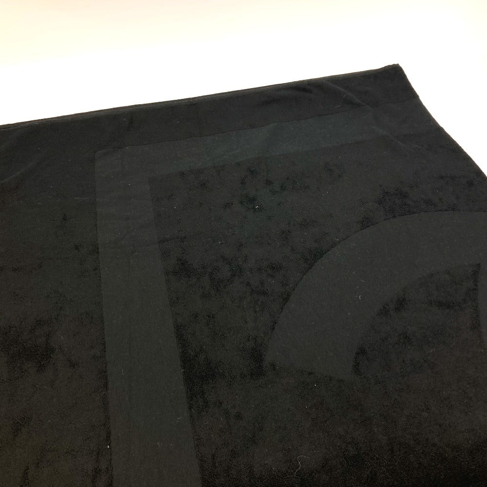 CHANEL CC ココマーク ビーチタオル タオル インテリア ブランケット コットン レディース ブラック - brandshop-reference