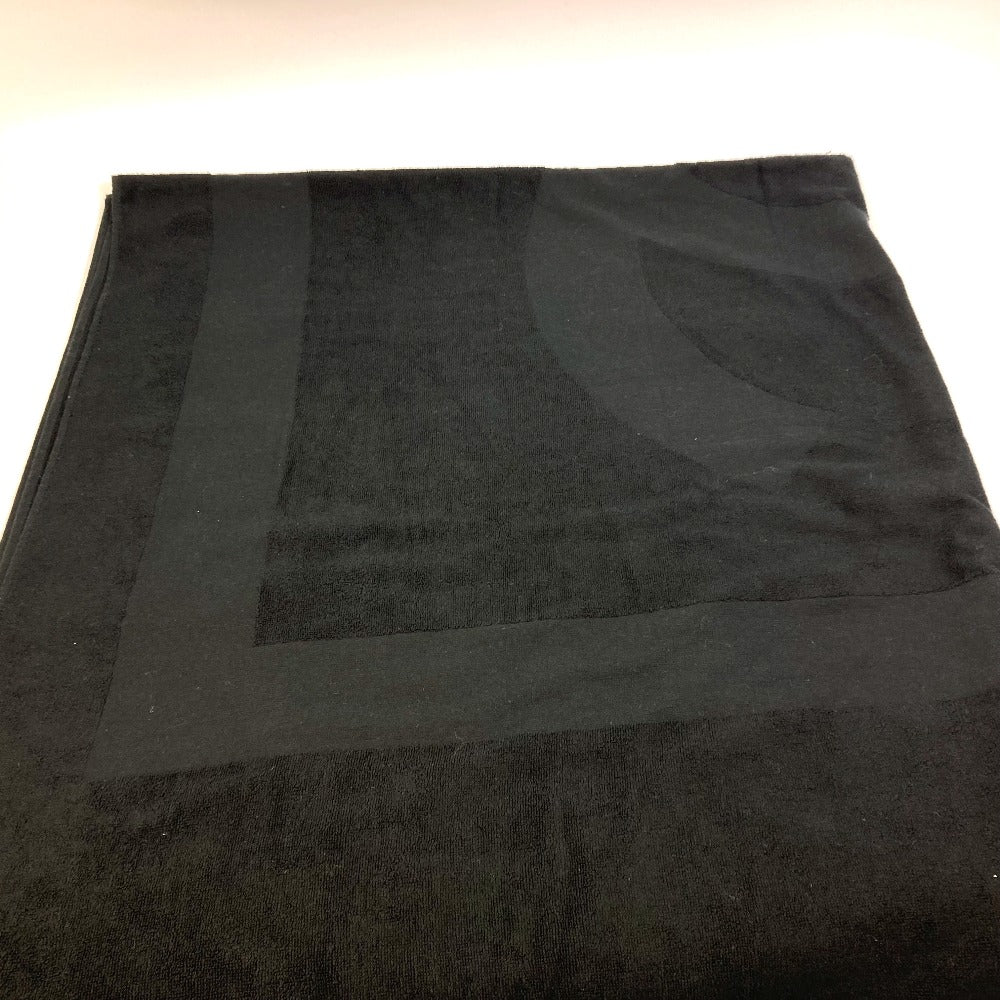 CHANEL CC ココマーク ビーチタオル タオル インテリア ブランケット コットン レディース ブラック - brandshop-reference