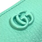 GUCCI 701070 GGマーモント カードケース コインケース レザー レディース グリーン系