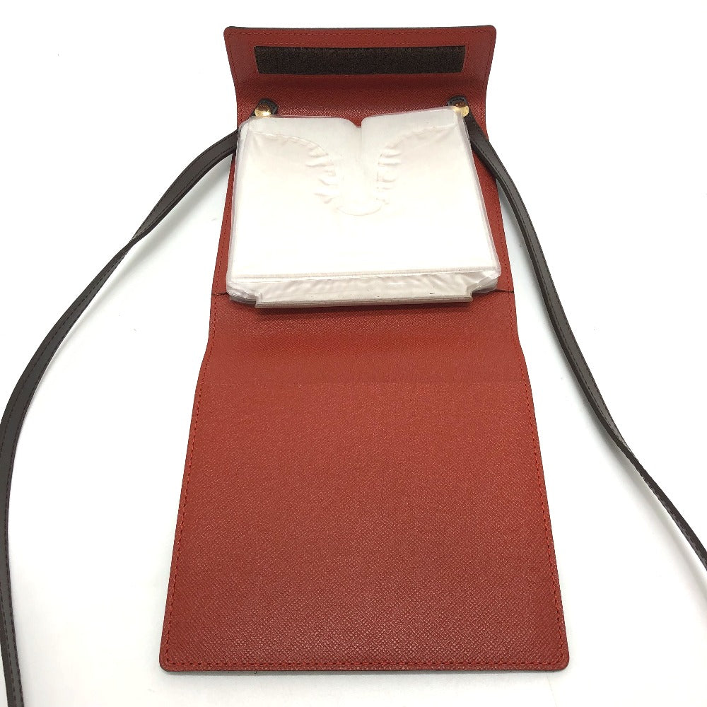 LOUIS VUITTON N62935 Damier Canvas CD Case/DVD Bag, Crossbody Shoulder Bag, Unisex, Brown