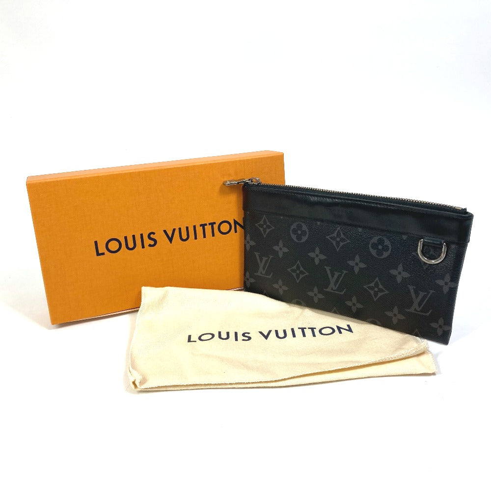 LOUIS VUITTON M44323 モノグラムエクリプス ポシェット ディスカバリーPM スマートフォンケース ポーチ モノグラムエクリプスキャンバス メンズ ブラック