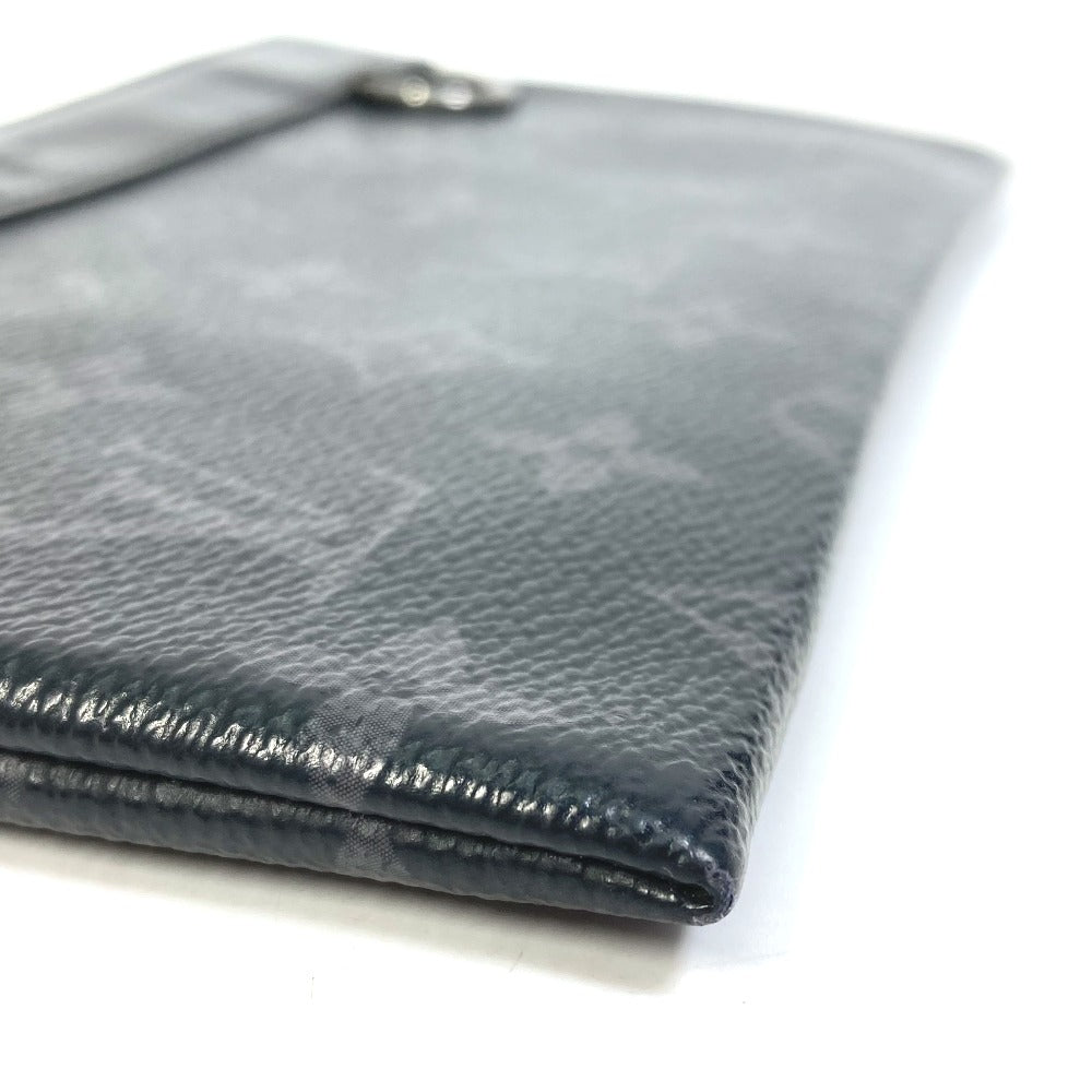 LOUIS VUITTON M44323 モノグラムエクリプス ポシェット ディスカバリーPM スマートフォンケース ポーチ モノグラムエクリプスキャンバス メンズ ブラック