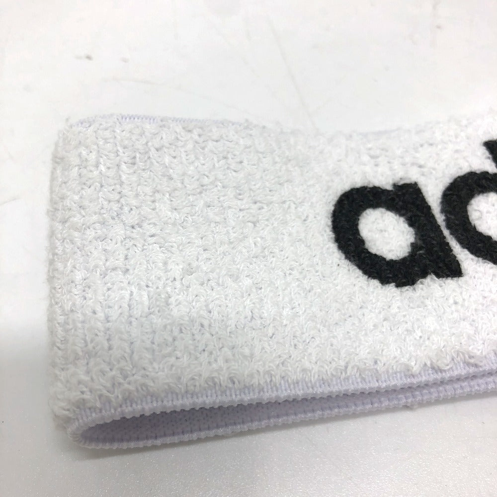 GUCCI 703594 ロゴ アディダス adidas コラボ ヘアアクセサリー/ロゴ ヘアバンド ポリエステル レディース ホワイト