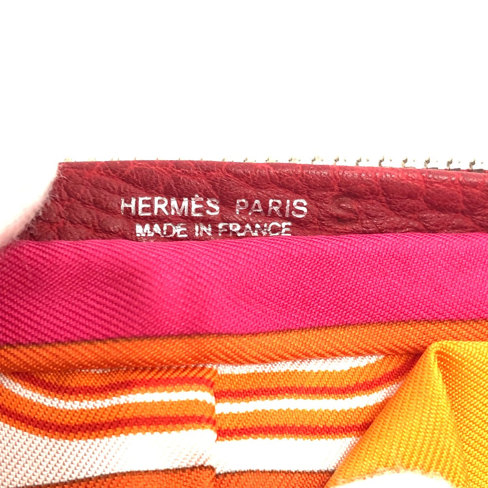 HERMES Silky Pop Handbag, Bride de Gala Bag, Shopping Bag, Tote Bag, Buffle Skipper, Women's, Rouge Ash, Red