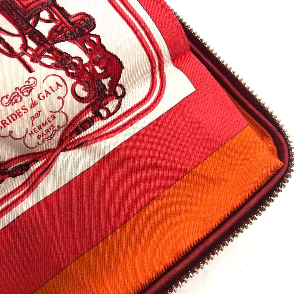 HERMES Silky Pop Handbag, Bride de Gala Bag, Shopping Bag, Tote Bag, Buffle Skipper, Women's, Rouge Ash, Red