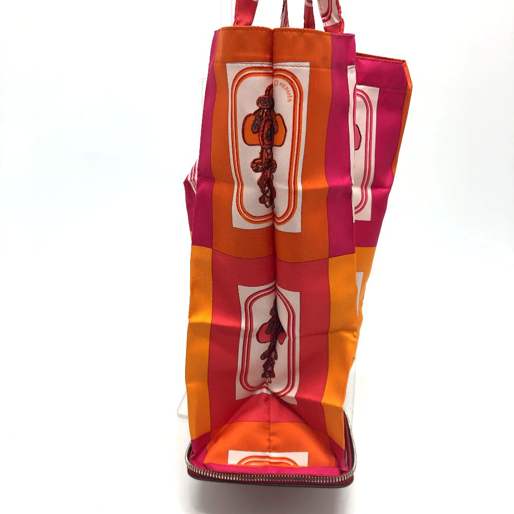 HERMES Silky Pop Handbag, Bride de Gala Bag, Shopping Bag, Tote Bag, Buffle Skipper, Women's, Rouge Ash, Red