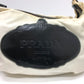PRADA logo one-shoulder bag, handbag, shoulder bag, nylon, women's, white