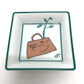 HERMES Kelly Doll Ashtray, Mini Tray, Small Item Holder, Ceramic Ashtray, Unisex, White