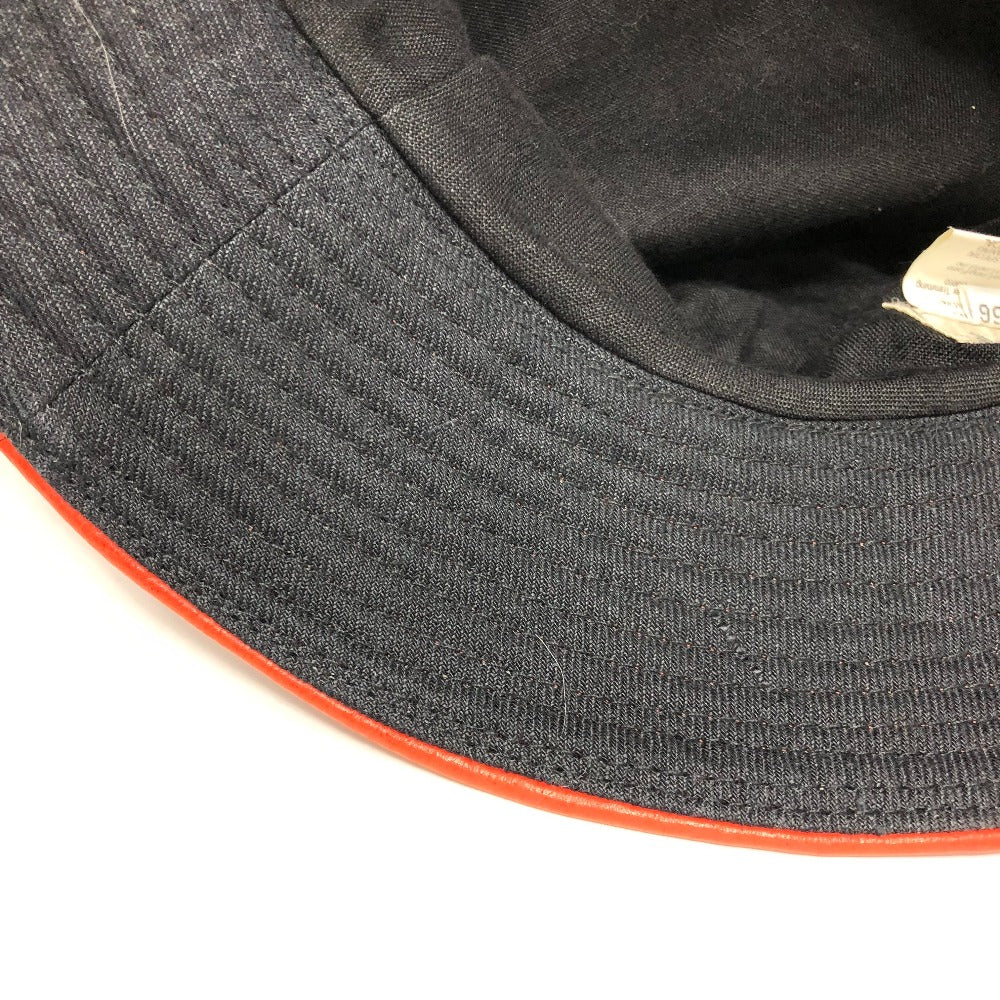 HERMES Men's Linen Hat in Bordeaux