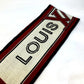 LOUIS VUITTON ロゴ マフラー ウール メンズ レッド