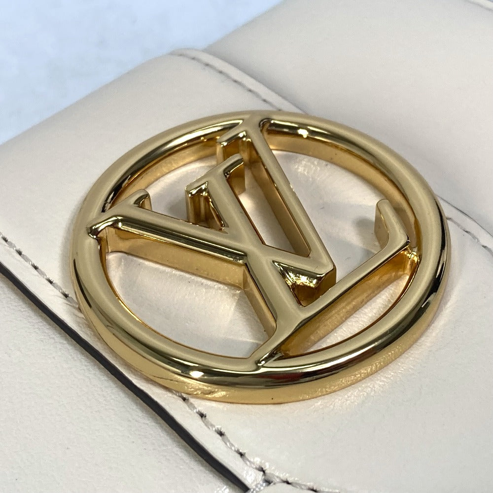 LOUIS VUITTON M69176 ポルトフォイユ・LVポンヌフ コンパクト 3つ折り財布 レザー レディース クレーム ホワイト