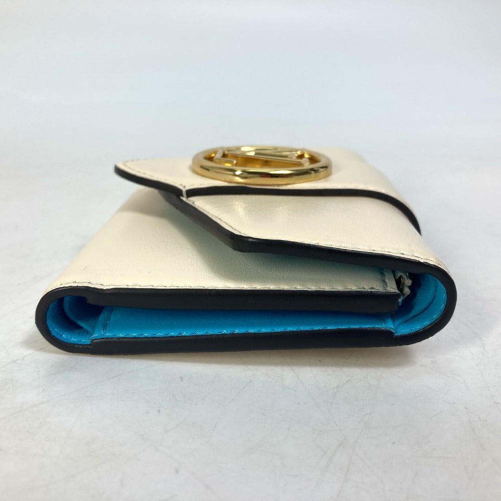LOUIS VUITTON M69176 ポルトフォイユ・LVポンヌフ コンパクト 3つ折り財布 レザー レディース クレーム ホワイト