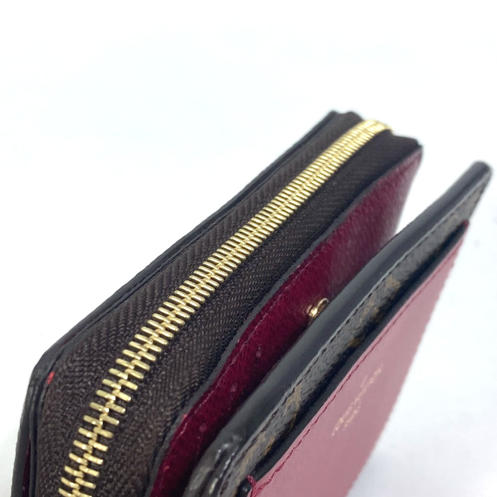 LOUIS VUITTON M82377 モノグラム ポルトフォイユ ルー 2つ折り財布 モノグラムキャンバス レディース フーシャ ブラウン