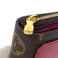 LOUIS VUITTON M82377 モノグラム ポルトフォイユ ルー 2つ折り財布 モノグラムキャンバス レディース フーシャ ブラウン