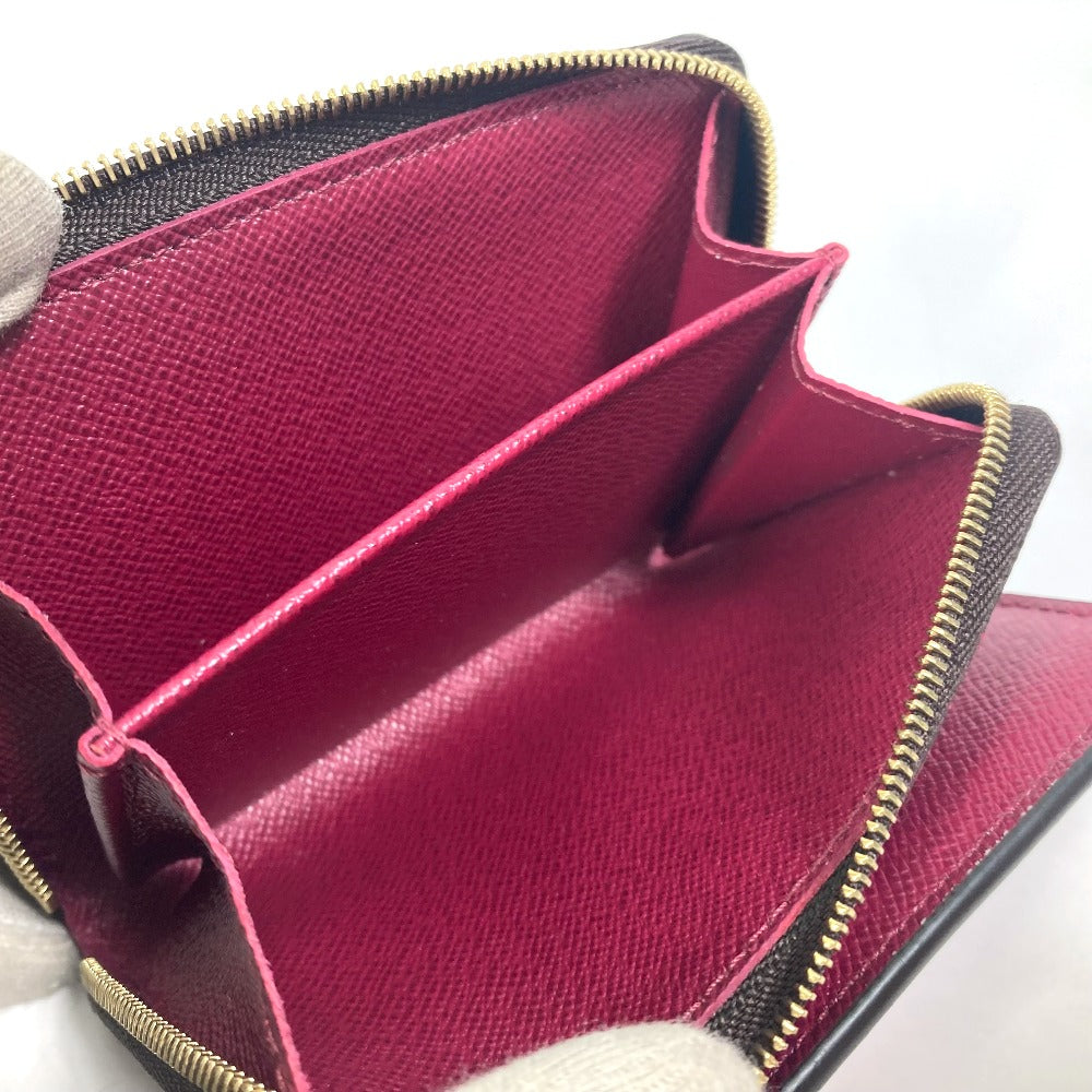 LOUIS VUITTON M82377 モノグラム ポルトフォイユ ルー 2つ折り財布 モノグラムキャンバス レディース フーシャ ブラウン