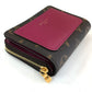 LOUIS VUITTON M82377 モノグラム ポルトフォイユ ルー 2つ折り財布 モノグラムキャンバス レディース フーシャ ブラウン