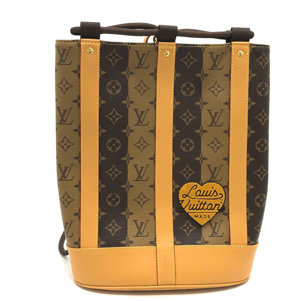 LOUIS VUITTON M45968 モノグラム ランドネ メッセンジャー ストライプ カバン ショルダーバッグ モノグラムキャンバス メンズ ブラウン