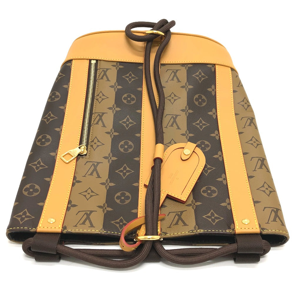 LOUIS VUITTON M45968 モノグラム ランドネ メッセンジャー ストライプ カバン ショルダーバッグ モノグラムキャンバス メンズ ブラウン