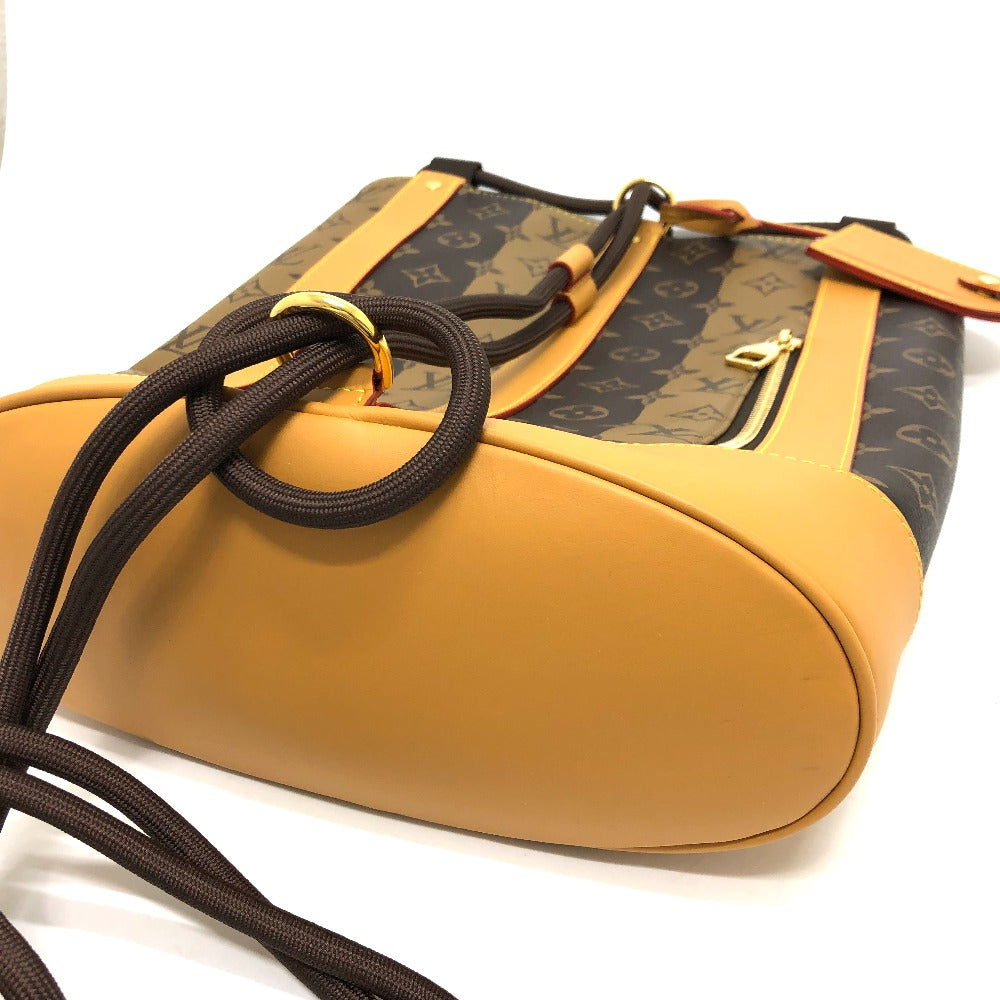 LOUIS VUITTON M45968 モノグラム ランドネ メッセンジャー ストライプ カバン ショルダーバッグ モノグラムキャンバス メンズ ブラウン