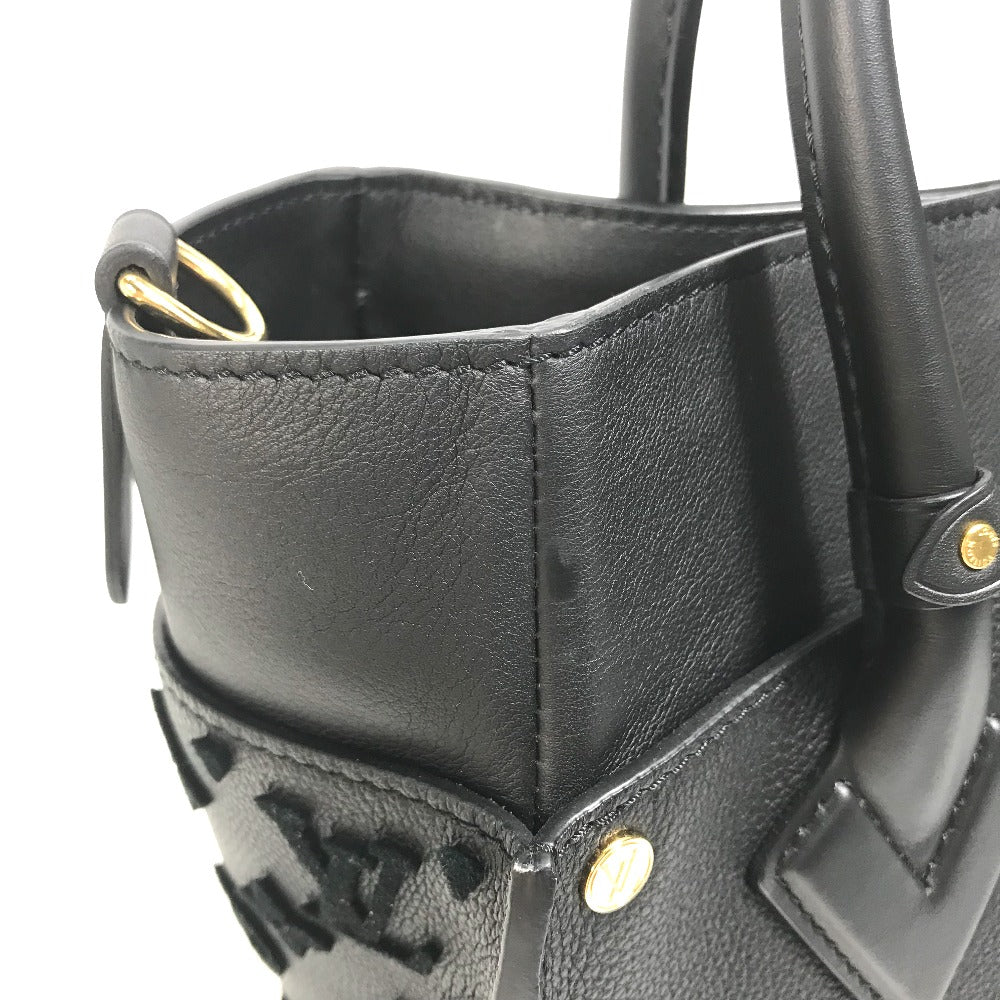 LOUIS VUITTON M53826 モノグラムタフタージュ LVロゴ オンマイサイドMM カバン 2WAY トートバッグ 肩掛け ショルダーバッグ ハンドバッグ レザー レディース - brandshop-reference