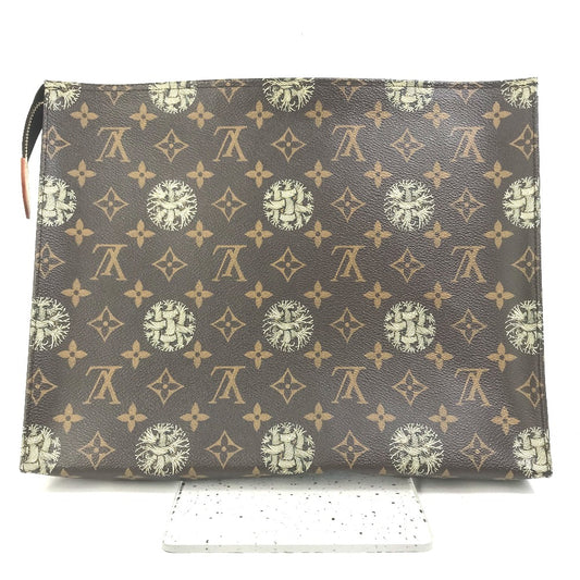 LOUIS VUITTON M41513 モノグラム クリストファー ネメス ロープ ポシェット ヴォワヤージュ カバン セカンドバッグ クラッチバッグ モノグラムキャンバス メンズ ブラウン