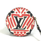 LOUIS VUITTON M69505 LVクラフティ ポルトモネ ロン 小銭入れ 丸型 コインケース モノグラムキャンバス レディース レッド×ホワイト×ブラック