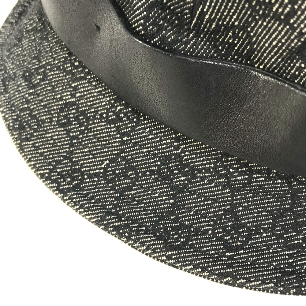 GUCCI GG denim bucket hat in GG canvas, women's, black and gray