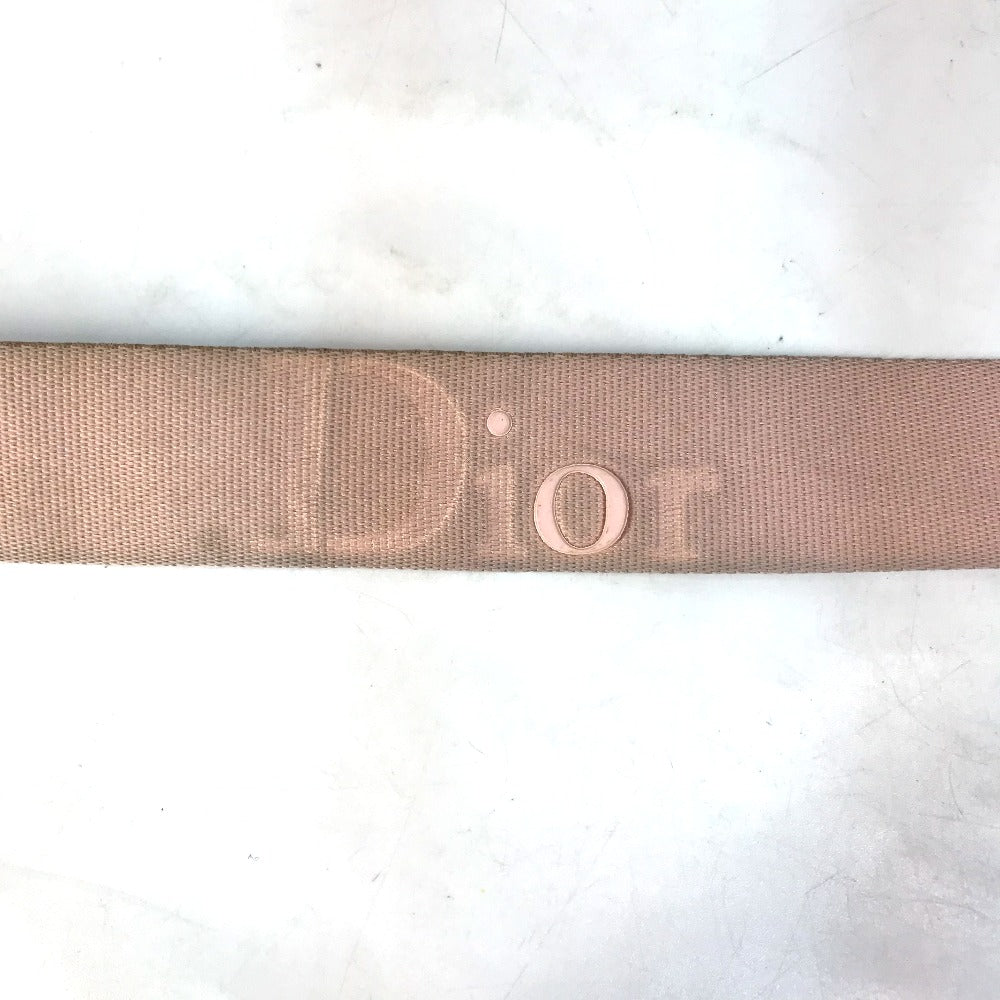 Dior トロッター カバン 斜め掛け ショルダーバッグ キャンバス レディース ピンク×ホワイト