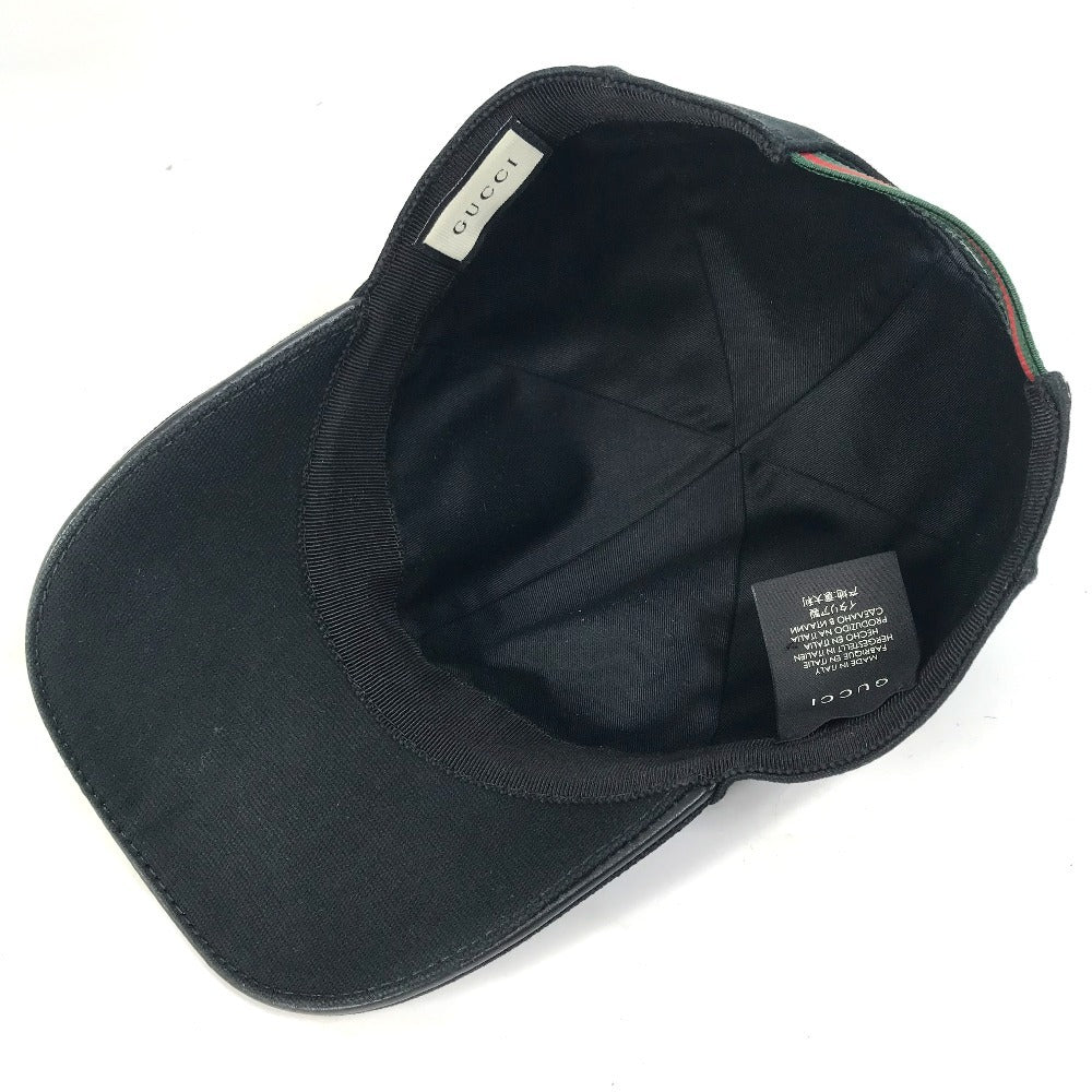 GUCCI GG ウェビングライン シェリーライン 帽子 ベースボールキャップ キャップ コットン メンズ - brandshop-reference