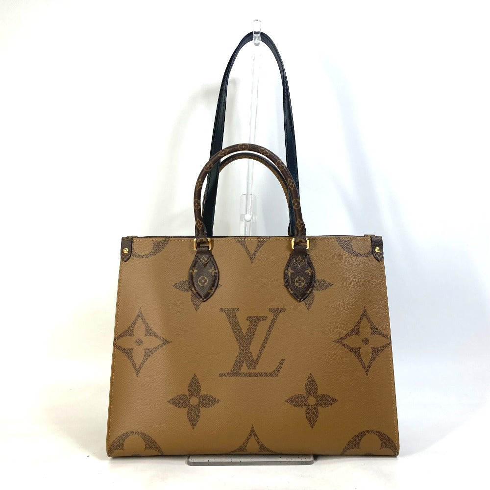 LOUIS VUITTON M45321 モノグラムジャイアント オンザゴーMM カバン 2WAY ショルダーバッグ 肩掛け トートバッグ モノグラムジャイアントキャンバス レディース ブラウン - brandshop-reference