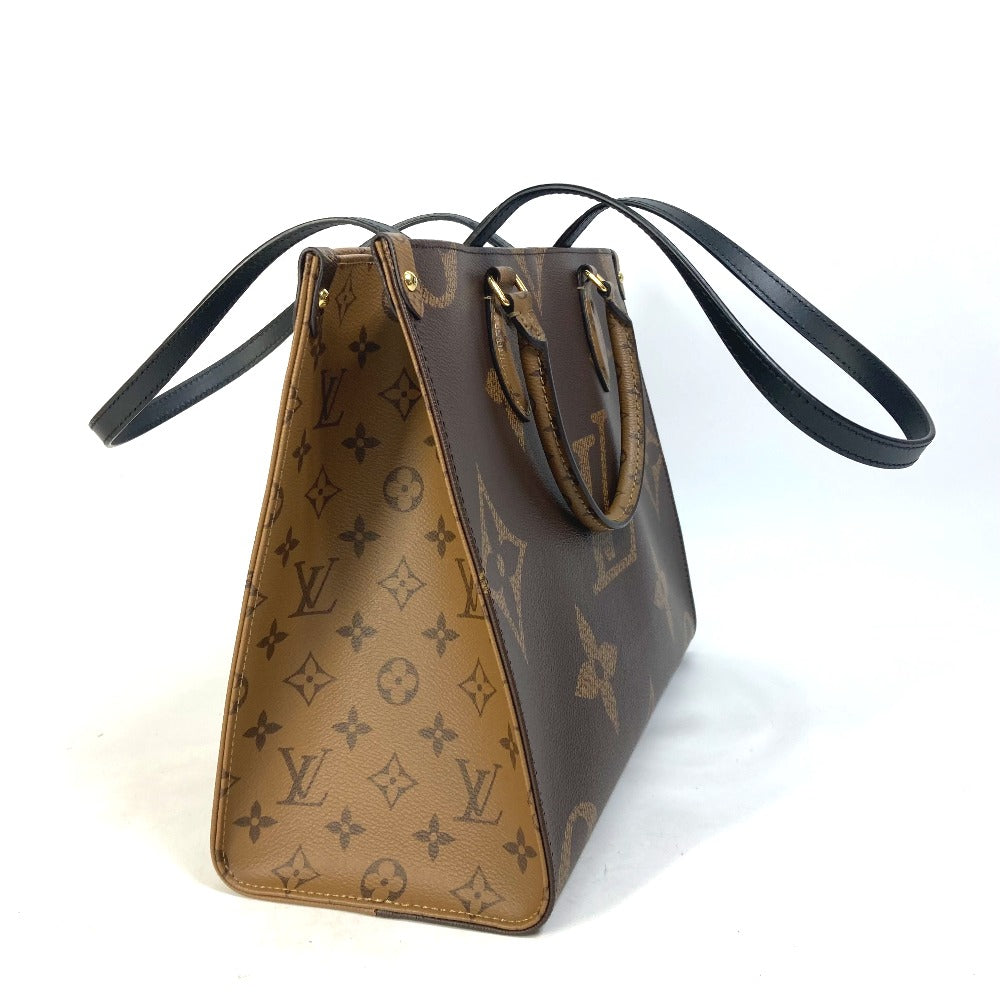 LOUIS VUITTON M45321 モノグラムジャイアント オンザゴーMM カバン 2WAY ショルダーバッグ 肩掛け トートバッグ モノグラムジャイアントキャンバス レディース ブラウン - brandshop-reference