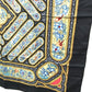 HERMES QALAMDAN Carré 90 Scarf, Silk, Women's, Black