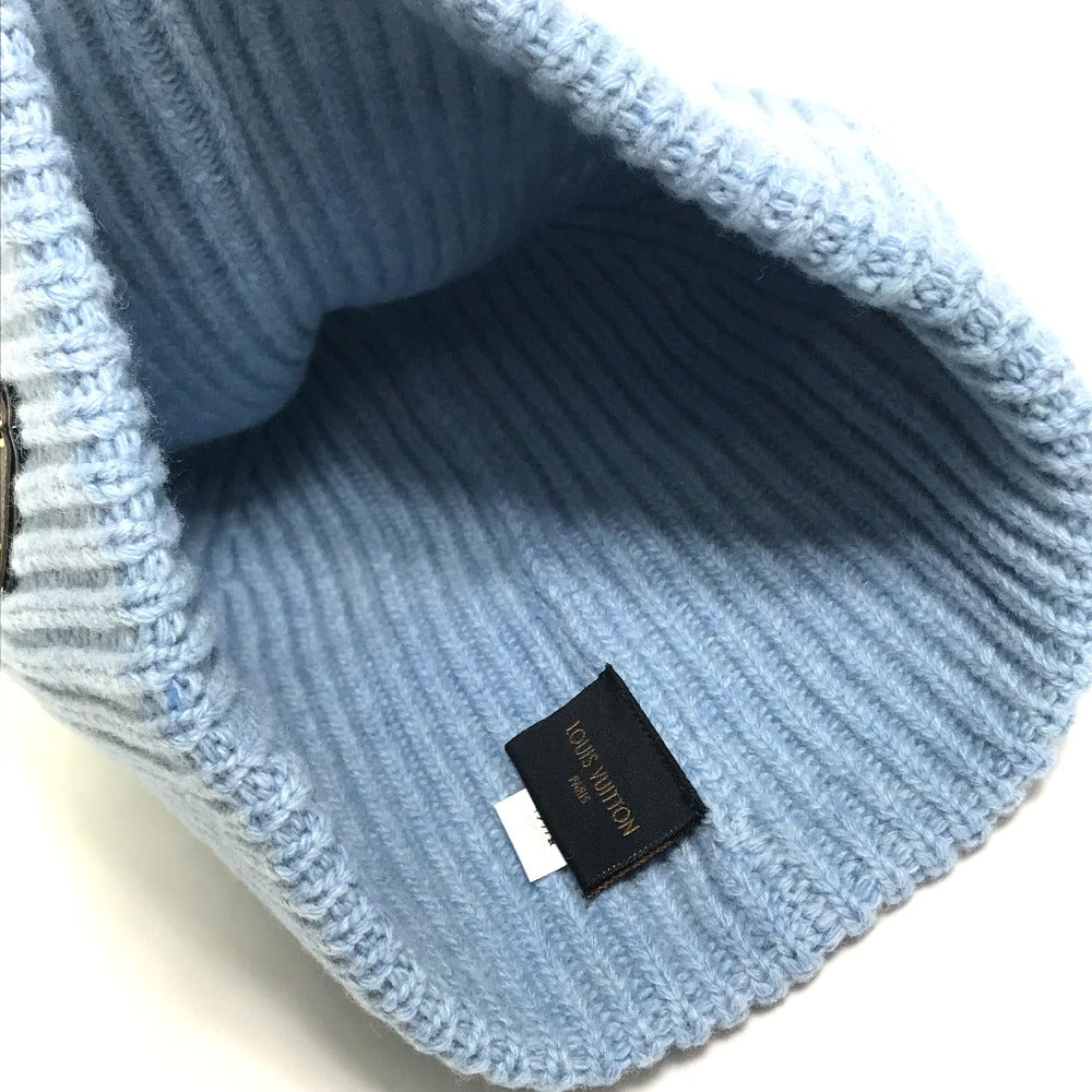 LOUIS VUITTON M76710 モノグラム ボネ LV 帽子 ビーニー ニットキャップ ニット帽 ウール メンズ ブルー