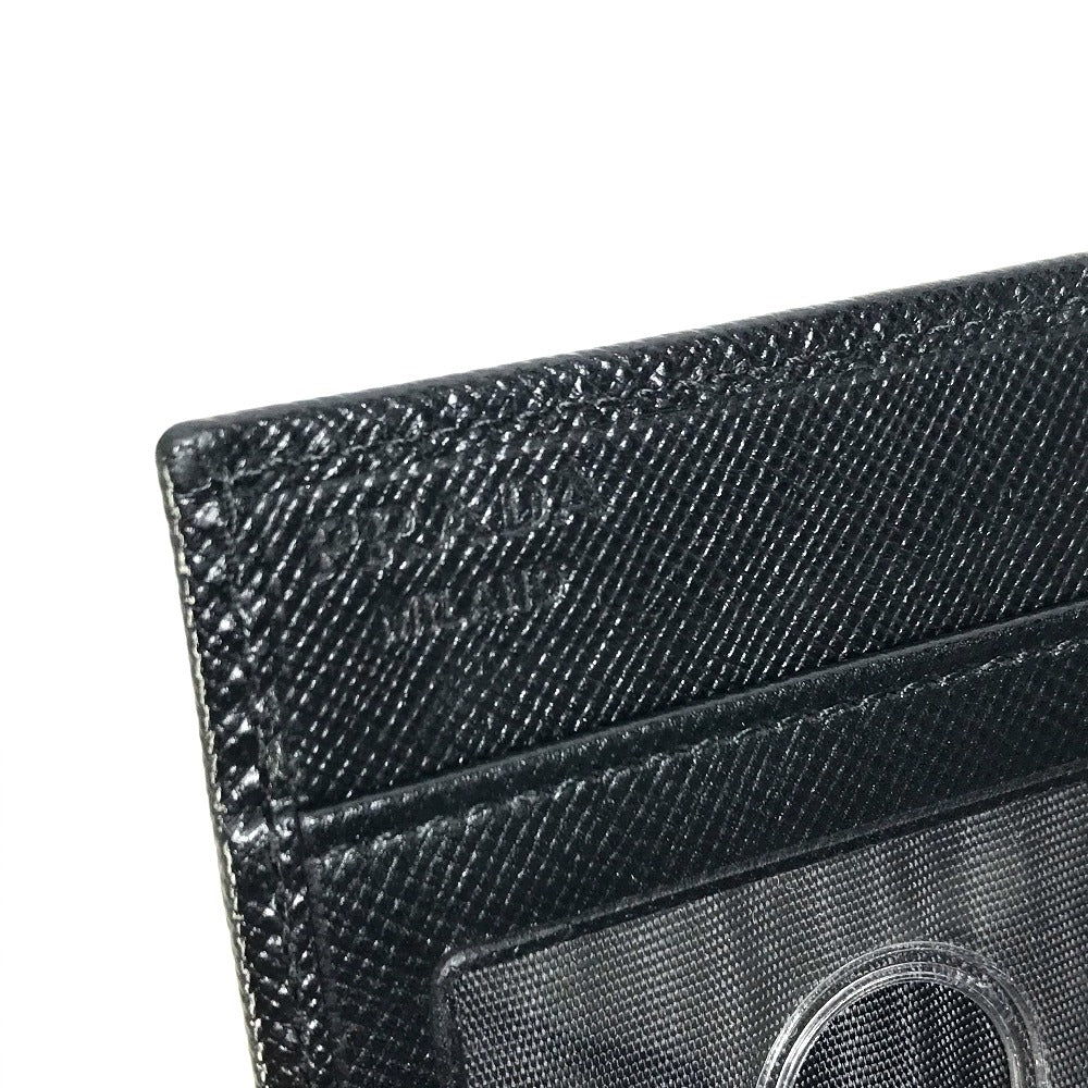 PRADA トライアングルロゴ カードケース 二つ折り パスケース レザー メンズ | brandshop-reference