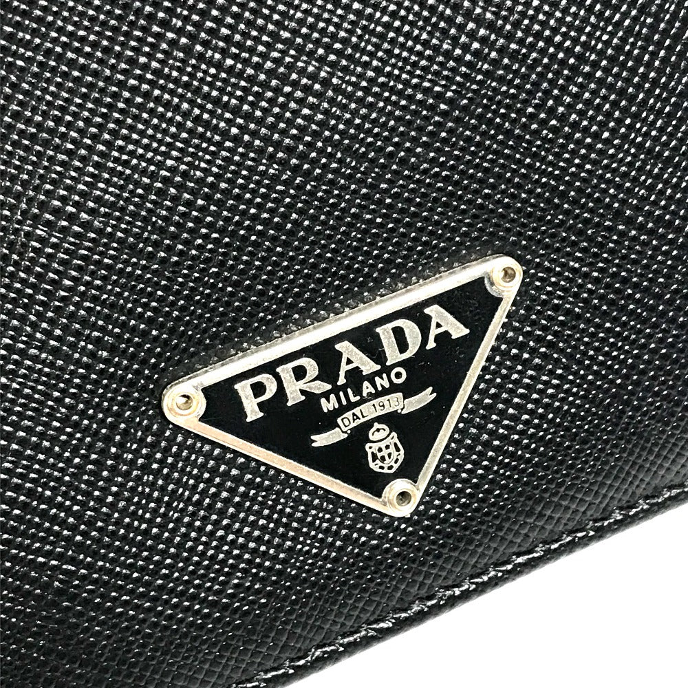 PRADA トライアングルロゴ カードケース 二つ折り パスケース レザー メンズ - brandshop-reference