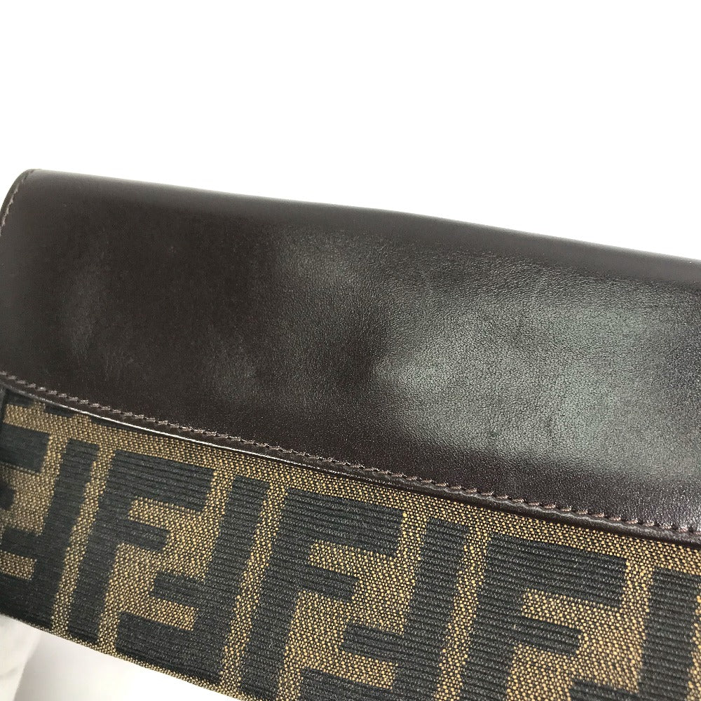 FENDI 2804-01339 ズッカ 札入れ Wホック 長財布 キャンバス/レザー ...