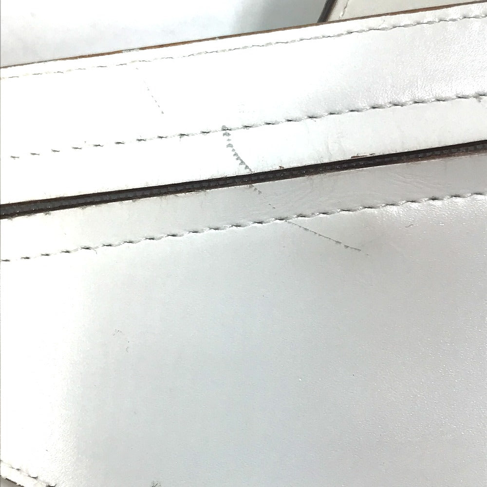 Christian Dior Saddle Bag, Waist Pouch, Leather, Women's, White