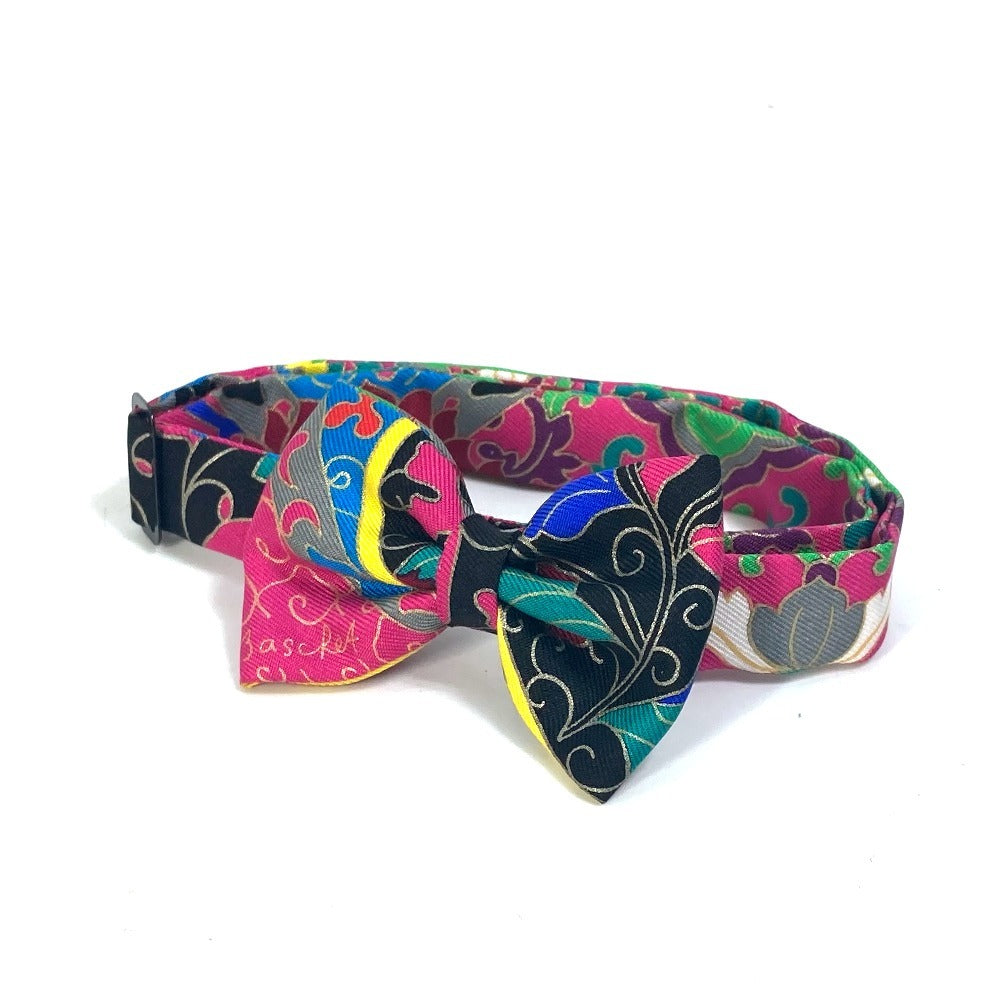 HERMES Nouveau Papillon Bow Tie, Silk Ribbon Necktie, Men's, Multicolor