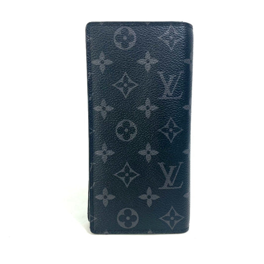LOUIS VUITTON M61697 モノグラムエクリプス ポルトフォイユ ブラザ 2つ折り財布 長財布 モノグラムエクリプスキャンバス メンズ ブラック - brandshop-reference