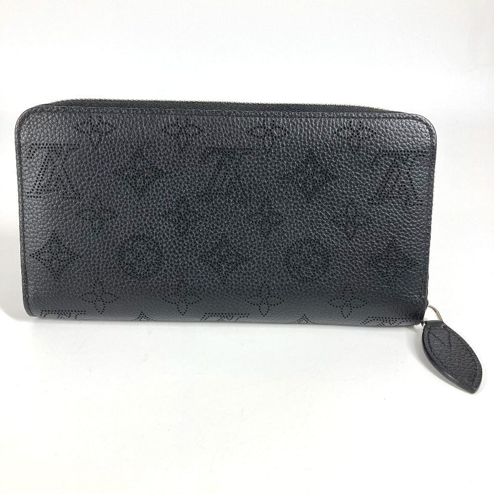 LOUIS VUITTON M61867 モノグラムマヒナ ジッピーウォレット ラウンドファスナー 長財布 モノグラムマヒナ レディース ブラック
