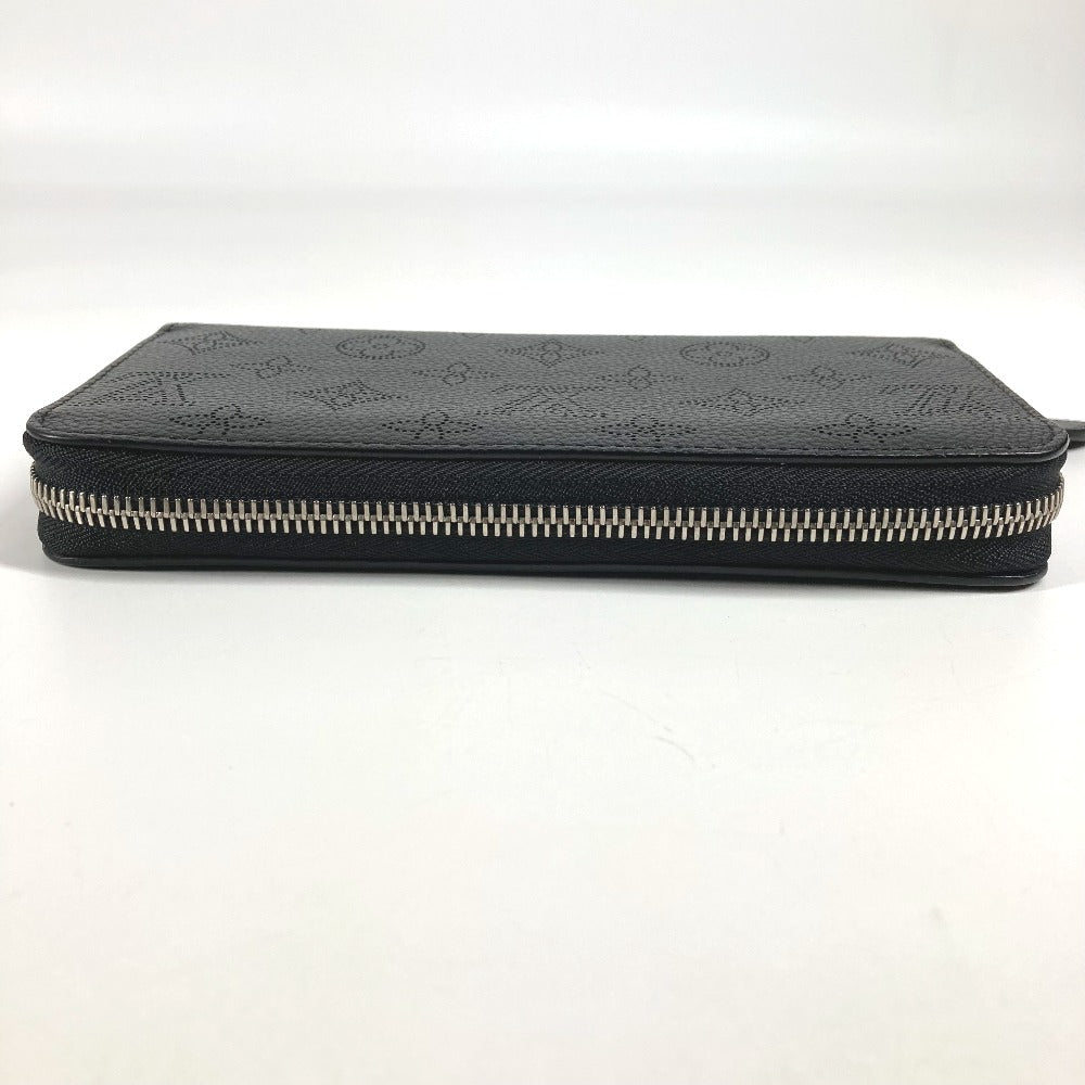 LOUIS VUITTON M61867 モノグラムマヒナ ジッピーウォレット ラウンドファスナー 長財布 モノグラムマヒナ レディース ブラック