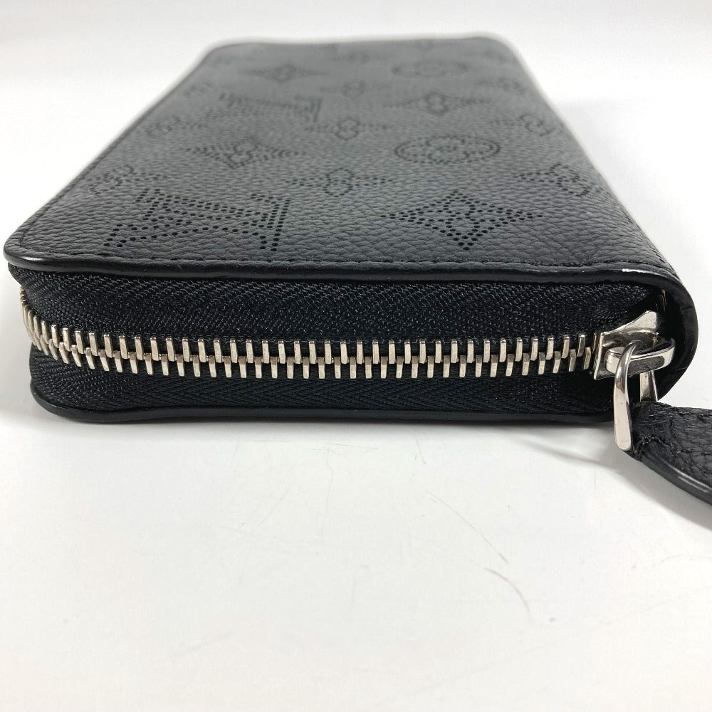 LOUIS VUITTON M61867 モノグラムマヒナ ジッピーウォレット ラウンドファスナー 長財布 モノグラムマヒナ レディース ブラック