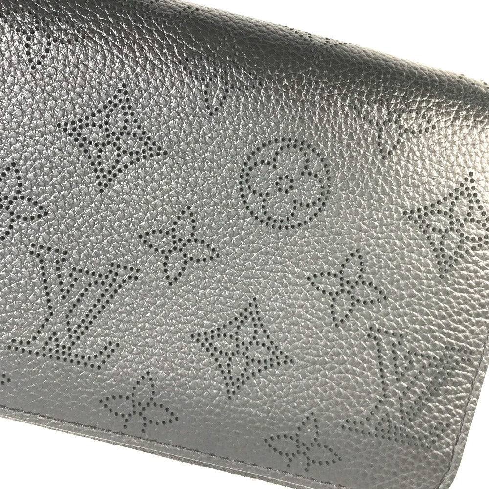 LOUIS VUITTON M61867 モノグラムマヒナ ジッピーウォレット ラウンドファスナー 長財布 モノグラムマヒナ レディース ブラック