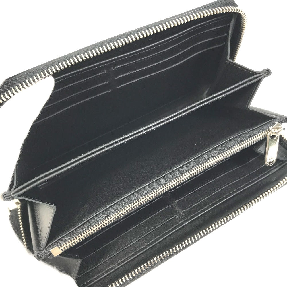 LOUIS VUITTON M61867 モノグラムマヒナ ジッピーウォレット ラウンドファスナー 長財布 モノグラムマヒナ レディース ブラック