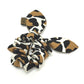 FENDI Leopard Print Hair Accessory, Silk Scrunchie, Women's, Brown